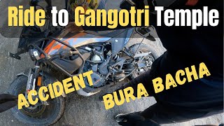 I fell on the Black Ice | Gangotri Dham | KTM 390 Adventure