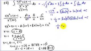 Solutions to Partial Fractions Problems 5a and 5b