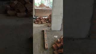 3BHK Home Sill level brick work