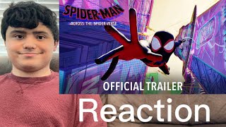 SPIDER-MAN: ACROSS THE SPIDER-VERSE - Official Trailer #2 (HD) Reaction