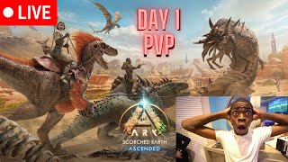 Ark Ascended Scorched Earth PvP GAMEPLAY - Small Tribes