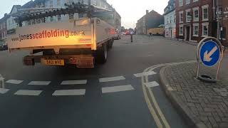 Cut up by a dangerous jones scaffolding truck, absolute nuts driving of a pretty large laden truck.