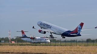 Morning departure! #A330 #airserbia #departure #chicago