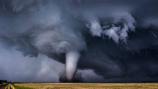 Howling Tornado Sounds & Ambience | Wind Twister Windy Sound Storm Midwest White Noise | 12 Hrs