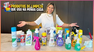 PRODUTOS DE LIMPEZA QUE USO NA MINHA CASA