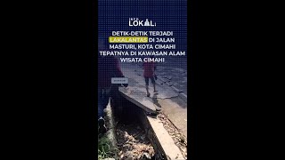 DETIK DETIK TERJADI LAKALANTAS DI JALAN MASTURI, KOTA CIMAHI TEPATNYA DI KAWASAN ALAM WISATA CIMAHI