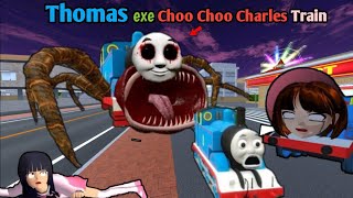 THOMAS Exe Choo Choo Charles Zombie Train haunted YUTA MIO 😱 | SAKURA School Simulator Horror Drama