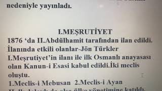 11.Sınıf Tarih Binnaz Karakaş - Osmanlı'da Demokrasi Hareketleri