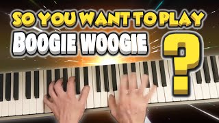 HOW TO PLAY BOOGIE WOOGIE PIANO :  Beginners Easy Swanee River Tutorial Music Lesson