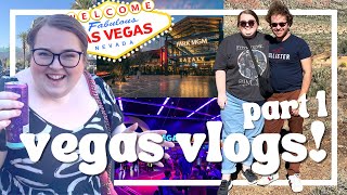 VEGAS VLOGS PART 1 | park mgm room tour, omegamart & area 15, wynn buffet & red rock canyon | 2023