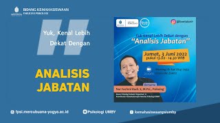 Webinar Analisis Jabatan oleh Bidang Kemahasiswaan Psikologi UMBY