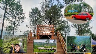 SI MERAH MAIN KE TEA BRIDGE GUNUNG MAS DAN MAMPIR  MAKAN DI WARUNG SUNDA DAERAH PUNCAK , BOGOR