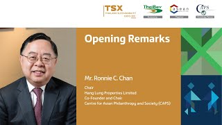 Opening Remarks: Mr. Ronnie C. Chan