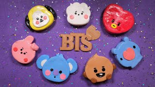 BTS Cracking Clay! Popping BT21 Clay! Satisfying ASMR!