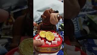 He so grumpy today don't touch his Chocolate coin 🪙 #shorts #asmr #best #trendy #grumpydog