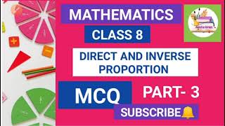 MCQ Direct and Inverse Proportion part 3 Math Class 8  #directandinverseproportion #aashakiran