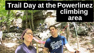 Powerlinez climbing area trail day - Ramapo Powerlinez