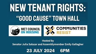 New Tenant Rights: “Good Cause” Town Hall