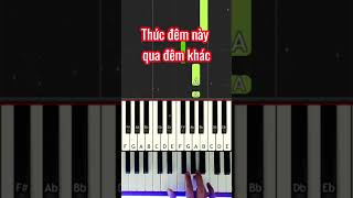 Thức đêm này qua đêm khác  #pianocover #shorts