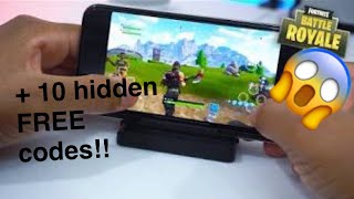 Fortnite Mobile *GAMEPLAY* (+ 10 *FREE* codes)