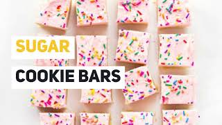 SUGAR COOKIE BARS