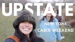 UPSTATE NEW YORK WEEKEND GETAWAY 🪵: airbnb deets, white elephant gifts, batch cocktails gone wrong