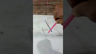 Static Electricity Experiment with Pen। স্থির বিদ্যুৎ এর পরীক্ষা। Experiment #shorts