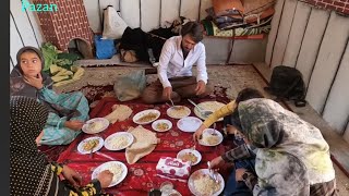 Finishing the construction of the bathhouse and enjoying a delicious nomadic lunch