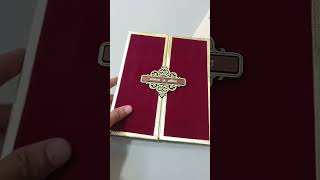 Royal & Exclusive Hardbound Wedding Invitation Card | Jimit Card | 543MSKCReel