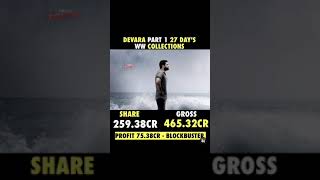 Devara Movie Worldwide Box office Collection 🔥😱#shorts #devara #jrntr