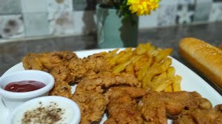 crispy fried chicken wings recipe with chef pride broast mix  #shorts