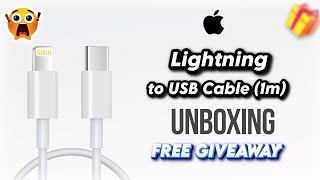 Apple USB-C to Lightning Cable (1 M) | Unboxing & FREE Giveaway @AppleIndia