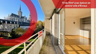 À VENDRE - T3 avec balcon en centre-ville d'Évreux