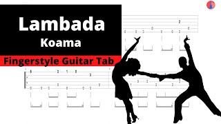 Lambada - Kaoma - fingerstyle guitar  - Free Tab.