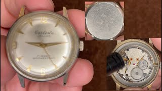 Carlisle Deluxe Vintage Mechanical Watch Movement sound, Appearance etc.