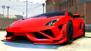 GRAND THEFT AUTO IV LAMBORGHINI GALLARDO SUPER TROFEO CRASH TESTING HD (Need for speed rivals)