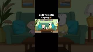 code words for pooping #funny #familyguy #comedy #shorts