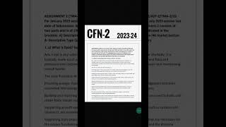 cfn 2 ignou solved assignment  2023-24-25 WhatsApp:- 8603418154. Order Now. In English & Hindi