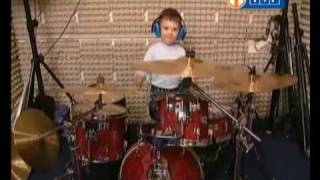 Igor Falecki 4 years old drummer from Poland