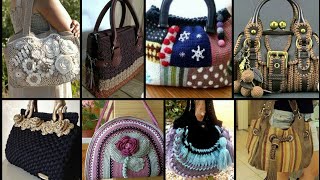 Very stylish 40 + latest top demanding crochet handbags / shoulder bag / purse purse pattern designs