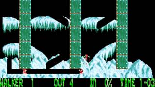 Holiday Lemmings 1994 - Level 10