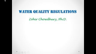 Water Quality Regulations