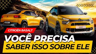 Citroën Basalt: todos os SEGREDOS que você PRECISA SABER sobre o SUV cupê rival do Fiat Fastback