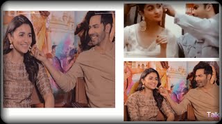 Varun Dhawan playing with Alia Bhatt's earings| #varia goals| Kinna Sona