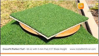 Crossfit Perfect Turf - 66 oz, 0.5" Blade Height with 5 mm Pad