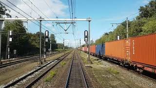 DB Cargo 6400 met containertrein thv Liempde 24-09-2018