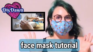 How to make a face mask | sewing tutorial | DiyDawn