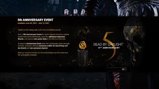 Everything You Need to Know About the 5th Year Anniversary Event | Dead by Daylight