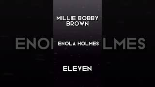 Enola, eleven and mills❤️ #enolaholmes #milliebobbybrown #strangerthings #shorts