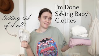 Decluttering ALL the Baby Things I was Holding Onto|RAW